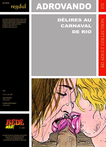 couverture du Bande Dessin&eacute;e [B&eacute;d&eacute; Adult 173] Adrovando &ndash; D&eacute;lires au carnaval de Rio