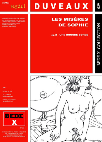 couverture du Bande Dessin&eacute;e [Bede X 29] Michel Duveaux &ndash; Les mis&egrave;res de Sophie #2 : Une douche dor&eacute;e