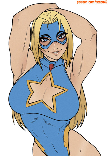 couverture du Bande Dessin&eacute;e [stopu42] Blonde Blazer, Cammy White, Lilith Aensland, Magik, Nemona and Raven (Patreon)