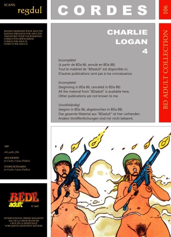 couverture du Bande Dessin&eacute;e (Alan Davis) Charlie Logan T4 (inachev&eacute;) (fr)