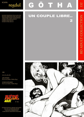 couverture du Bande Dessin&eacute;e [B&eacute;d&eacute; Adult 132] Erich von G&ouml;tha [= Robin Ray] &ndash; Un couple libre &hellip; #2