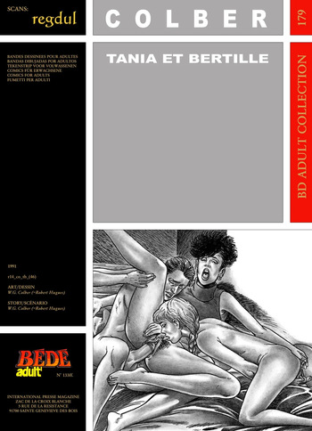 couverture du Bande Dessin&eacute;e [B&eacute;d&eacute; Adult 179] W. G. Colber [= Robert Hugues] &ndash; Tania et Bertille