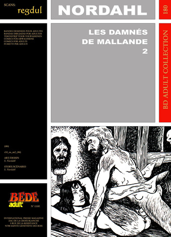 couverture du Bande Dessin&eacute;e [B&eacute;d&eacute; Adult 180] S. Nordahl &ndash; Les damn&eacute;s de Mallande #2