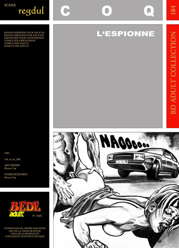 couverture du Bande Dessin&eacute;e [B&eacute;d&eacute; Adult 184] Bruno Coq [= Pitek] &ndash; L&rsquo;Espionne