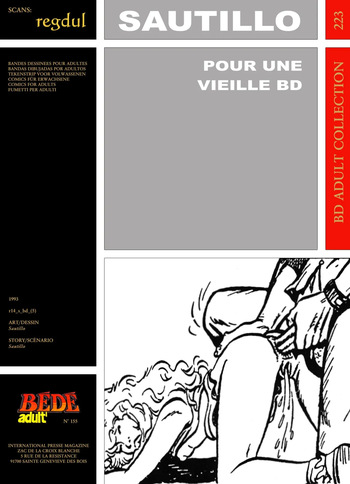 couverture du Bande Dessin&eacute;e [B&eacute;d&eacute; Adult 223] Sautillo &ndash; Pour une vieille BD