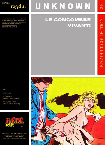 couverture du Bande Dessin&eacute;e [B&eacute;d&eacute; Adult 244] Le concombre vivant !