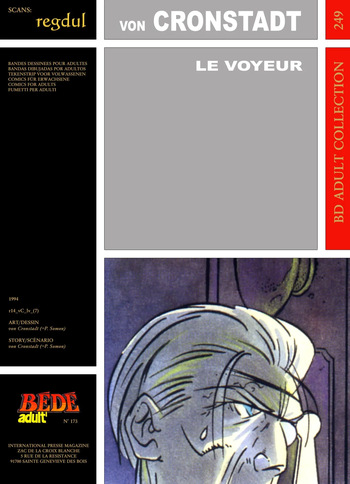 couverture du Bande Dessin&eacute;e [B&eacute;d&eacute; Adult 249] von Cronstadt [= P. Somon] &ndash; Le Voyeur