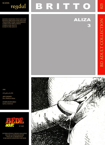 couverture du Bande Dessin&eacute;e [B&eacute;d&eacute; Adult 25] Paco Robledo Britto & Sylvia Andr&eacute;ani &ndash; Aliza #3