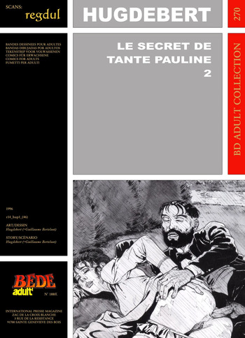 couverture du Bande Dessin&eacute;e [B&eacute;d&eacute; Adult 270] Hugdebert [= Guillaume Berteloot] &ndash; Le Secret de tante Pauline #2