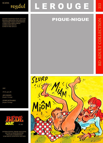 couverture du Bande Dessin&eacute;e [B&eacute;d&eacute; Adult 313] Jacques Lerouge &ndash; Pique-Nique