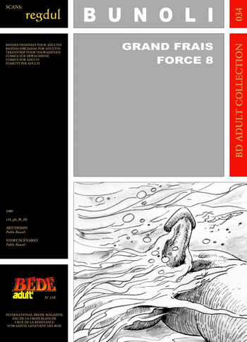 couverture du Bande Dessin&eacute;e [B&eacute;d&eacute; Adult 34] Pablo Bunoli &ndash; Grand frais force 8