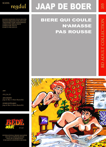 couverture du Bande Dessin&eacute;e [B&eacute;d&eacute; Adult 355] Jaap de Boer [= Bruno Bouteville] &ndash; Biere qui coule n&rsquo;amasse pas rousse