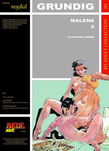 couverture du Bande Dessin&eacute;e [B&eacute;d&eacute; Adult 381] Salomon Grundig [= Carlos Pedrazzini] &ndash; Mal&eacute;na 2 : La Putain vierge