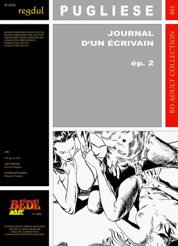 couverture du Bande Dessin&eacute;e [B&eacute;d&eacute; Adult 401] Ernesto Pugliese & Manuel Frontoni &ndash; Journal d&rsquo;un &eacute;crivain #2