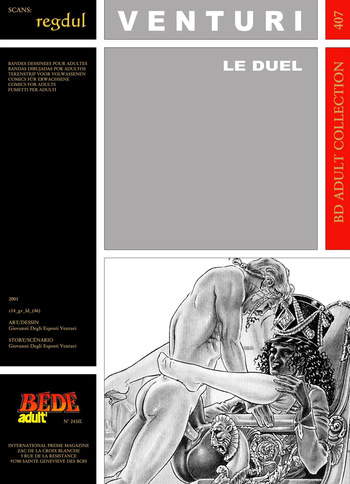 couverture du Bande Dessin&eacute;e [B&eacute;d&eacute; Adult 407] Giovanni Degli Esposti Venturi &ndash; Le duel