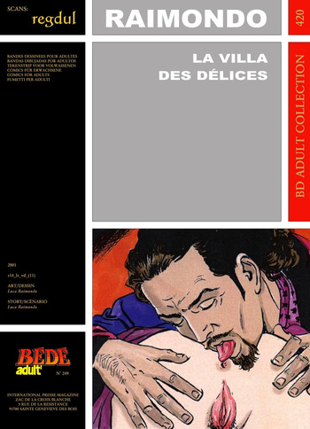couverture du Bande Dessin&eacute;e [B&eacute;d&eacute; Adult 420] Luca Raimondo &ndash; La Villa des D&eacute;lices