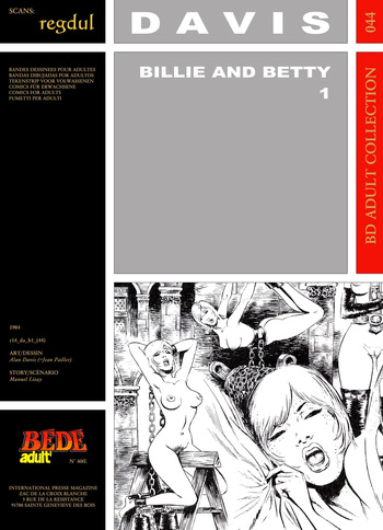 couverture du Bande Dessin&eacute;e [B&eacute;d&eacute; Adult 44] Alan Davis [= Jean Pailler] & Manuel Lizay [= Andr&eacute; Dromer] &ndash; Billie and Betty #1