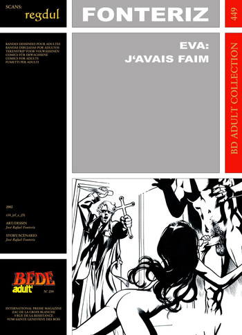 couverture du Bande Dessin&eacute;e [B&eacute;d&eacute; Adult 449] Jos&eacute; Rafael Fonteriz &ndash; Eva : J&rsquo;avais faim