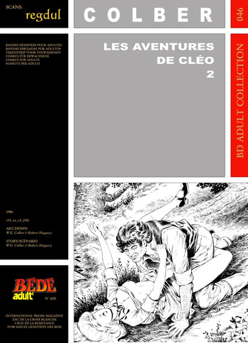 couverture du Bande Dessin&eacute;e [B&eacute;d&eacute; Adult 46] W. G. Colber [= Robert Hugues] &ndash; Les aventures de Cl&eacute;o #2