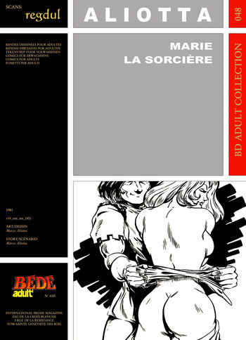 couverture du Bande Dessin&eacute;e [B&eacute;d&eacute; Adult 48] Marco Aliotta &ndash; Marie la sorci&egrave;re