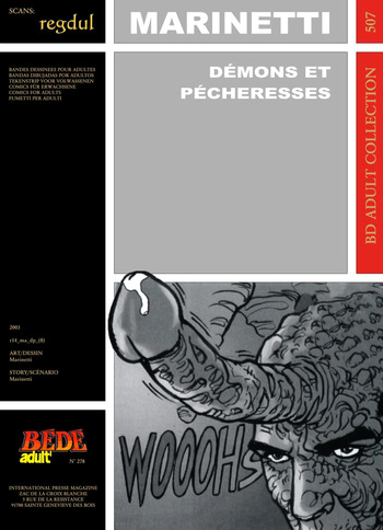 couverture du Bande Dessin&eacute;e [B&eacute;d&eacute; Adult 507] Marinetti &ndash; D&eacute;mons et p&eacute;cheresses