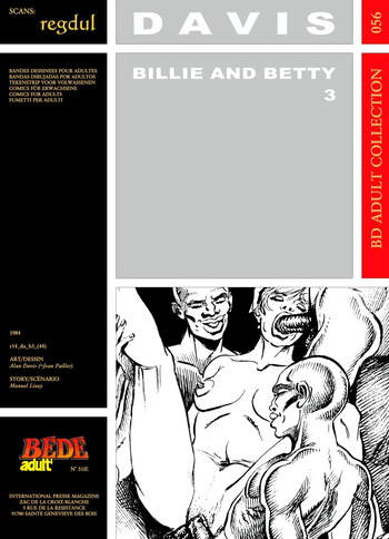 couverture du Bande Dessin&eacute;e [B&eacute;d&eacute; Adult 56] Alan Davis [= Jean Pailler] & Manuel Lizay [= Andr&eacute; Dromer] &ndash; Billie & Betty #3