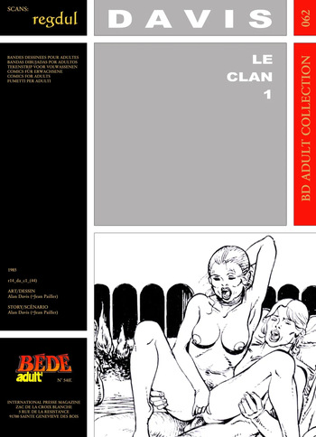couverture du Bande Dessin&eacute;e [B&eacute;d&eacute; Adult 62] Alan Davis [= Jean Pailler] &ndash; Le clan #1