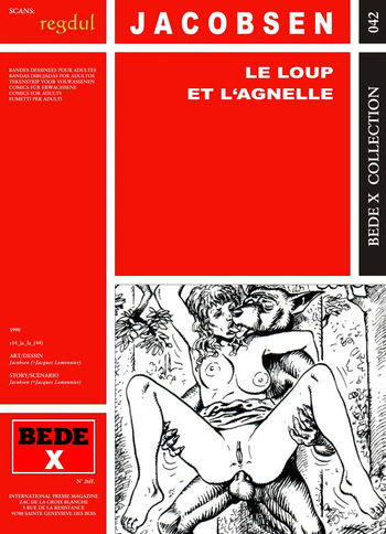 couverture du Bande Dessin&eacute;e [Bede X 42] Jacobsen [= Jacques Lemonnier] &ndash; Le loup et l&rsquo;agnelle