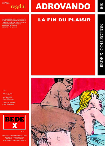 couverture du Bande Dessin&eacute;e [Bede X 48] Claro Adrovando &ndash; La fin du plaisir