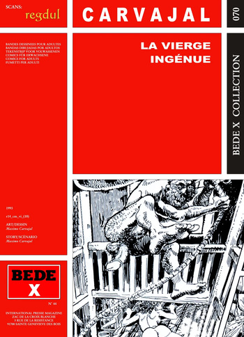 couverture du Bande Dessin&eacute;e [Bede X 70] Maximo Carvajal &ndash; La vierge ing&eacute;nue