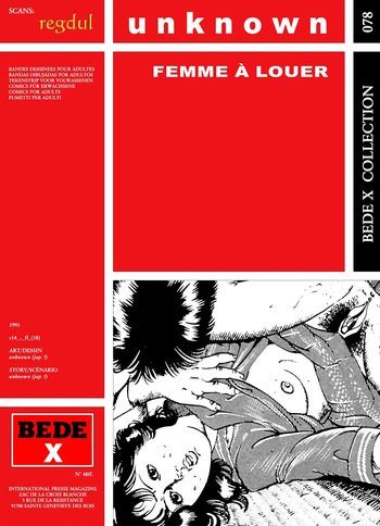 couverture du Bande Dessin&eacute;e [Bede X 78] Femme &agrave; louer