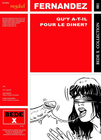 couverture du Bande Dessin&eacute;e [Bede X 81] Valdir Fernandez &ndash; Qu&rsquo;y a-t-il pour le diner