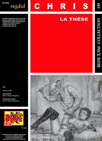 couverture du Bande Dessin&eacute;e [B&eacute;d&eacute; X S.M. 149] Chris [= Xavier Musquera] &ndash; La Th&egrave;se