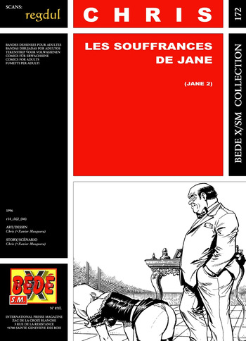 couverture du Bande Dessin&eacute;e [B&eacute;d&eacute; X S.M. 172] Chris [= Xavier Musquera] &ndash; Jane #2 : Les souffrances de Jane