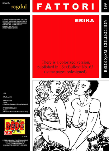 couverture du Bande Dessin&eacute;e [B&eacute;d&eacute; X S.M. 199] Fattori [= Fabrizio Faina + Mauro Salvatori] &ndash; Erika