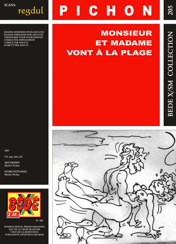 couverture du Bande Dessin&eacute;e [B&eacute;d&eacute; X S.M. 205] Michel Pichon &ndash; Monsieur et Madame vont &agrave; la plage