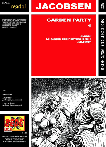 couverture du Bande Dessin&eacute;e [B&eacute;d&eacute; X S.M. 226] Jacobsen [= Jacques Lemonnier] &ndash; Garden Party #1