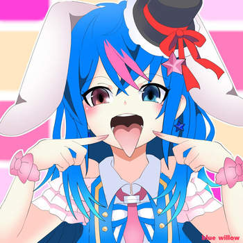 couverture du Artist Cg [blue willow] Bunny girl vore