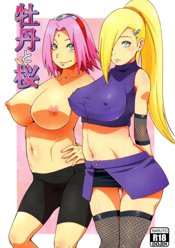 couverture du Manga (C92) [Karakishi Youhei-dan Shinga (Sahara Wataru)] Botan to Sakura (Naruto) [French]