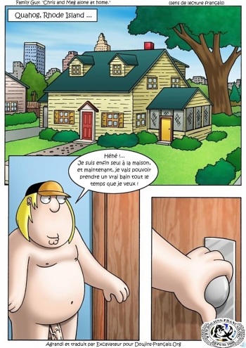 couverture du Bande Dessin&eacute;e Chris and Meg alone at home (Family guy) [French]