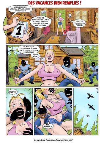 couverture du Bande Dessin&eacute;e [Coax (Alvaro Mu&ntilde;oz)] Des Vacances bien Remplies ! (French)[L&eacute;golas67]