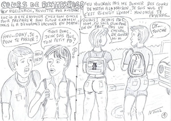 couverture du Bande Dessin&eacute;e cours extra scolaire ! by avedrac (transcomix) inspired by fidelenrich