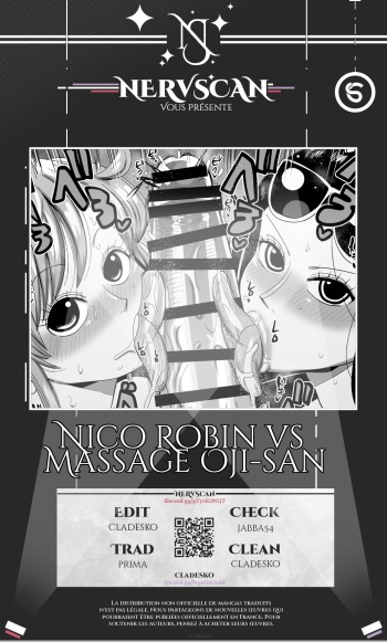 couverture du Manga [CRAFT (Kiliu)] Nico Robin Vs. Masseur Old Man {nervscan} (One Piece)(french)