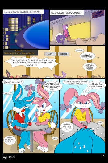 couverture du Bande Dessin&eacute;e [Dam] Toons on a train [French] [Ongoing]