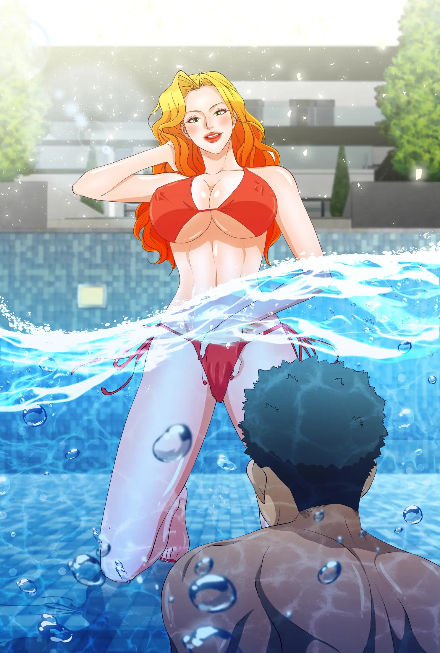 couverture du Manhwa D&eacute;sirs &agrave; La Piscine