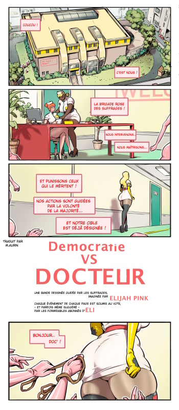 couverture du Bande Dessin&eacute;e [Elijah Pink] &ndash; Democratrie Vs. Docteur &ndash; [French]