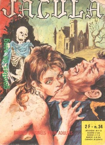 couverture du Bande Dessin&eacute;e Elvifrance &ndash; Jacula &ndash; 34 &ndash; Gouttes de sang [French]