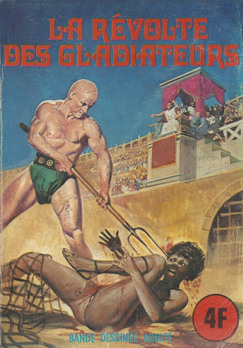 couverture du Bande Dessin&eacute;e Elvifrance  S&eacute;rie rouge &ndash; 032 &ndash; La r&eacute;volte des gladiateurs