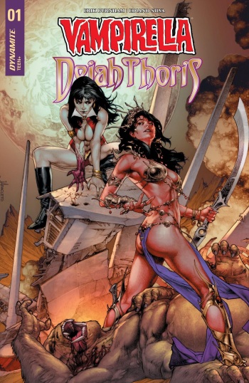couverture du Bande Dessin&eacute;e [Erik Burnham &ndash; Ediano Silva] Vampirella & Dejah Thoris  T1 &agrave; T5 [French]