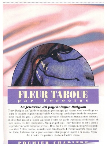 couverture du Bande Dessin&eacute;e Ferocius &ndash; Forbidden flower &ndash; Fleur taboue [French]